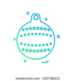 Christmas ball icon design vector