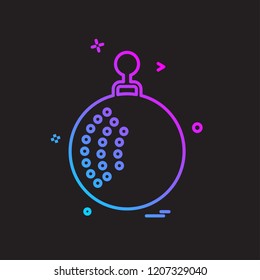 Christmas ball icon design vector
