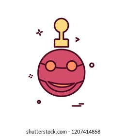 Christmas ball icon design vector