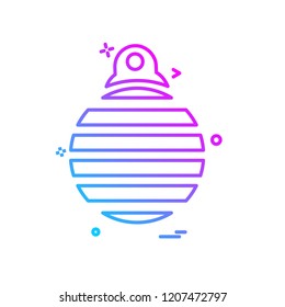 Christmas ball icon design vector