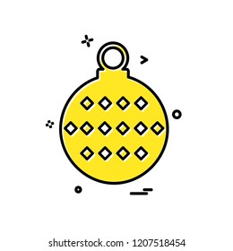 Christmas ball icon design vector