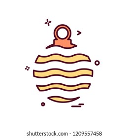 Christmas ball icon design vector