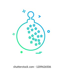 Christmas ball icon design vector