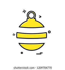 Christmas ball icon design vector