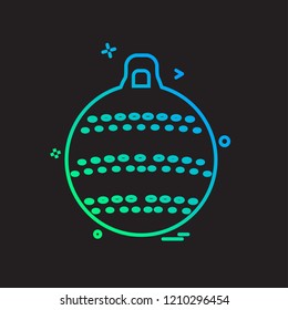 Christmas ball icon design vector