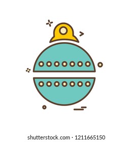 Christmas ball icon design vector