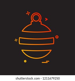 Christmas ball icon design vector