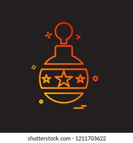 Christmas ball icon design vector