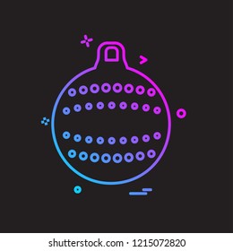 Christmas ball icon design vector