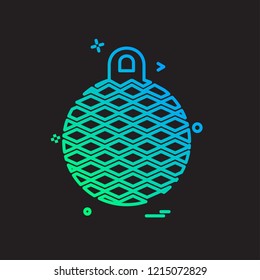 Christmas ball icon design vector