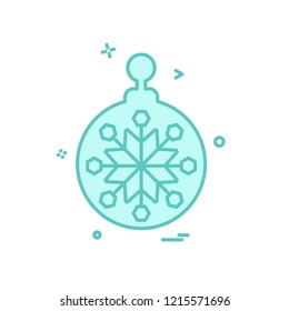 Christmas ball icon design vector