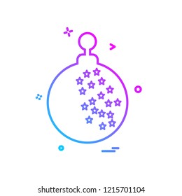 Christmas ball icon design vector