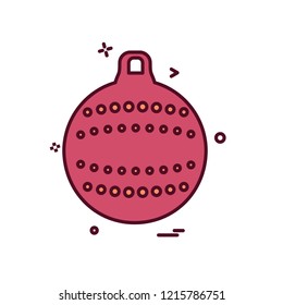 Christmas ball icon design vector