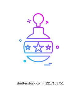 Christmas ball icon design vector