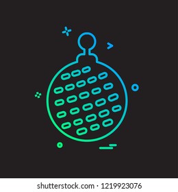 Christmas ball icon design vector
