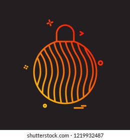 Christmas ball icon design vector