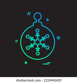 Christmas ball icon design vector