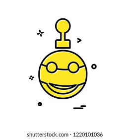 Christmas ball icon design vector