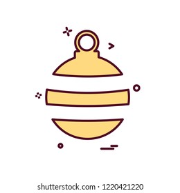 Christmas ball icon design vector