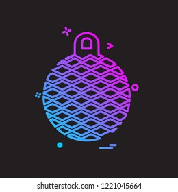 Christmas ball icon design vector