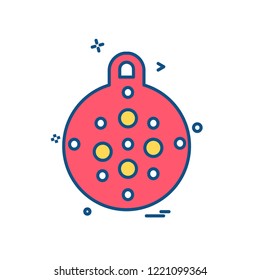 Christmas ball icon design vector
