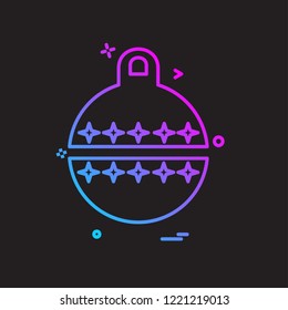 Christmas ball icon design vector