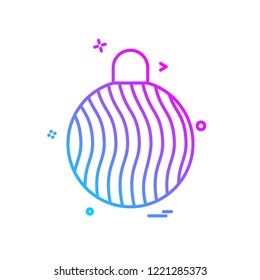 Christmas ball icon design vector