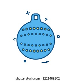 Christmas ball icon design vector