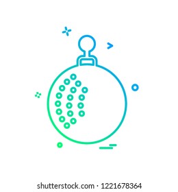 Christmas ball icon design vector
