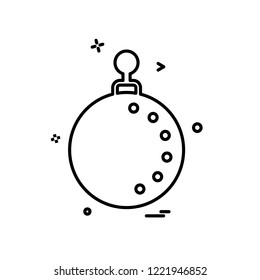 Christmas ball icon design vector