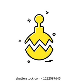 Christmas ball icon design vector