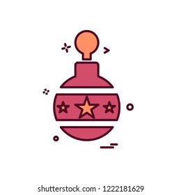 Christmas ball icon design vector