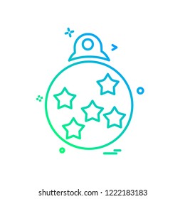 Christmas ball icon design vector