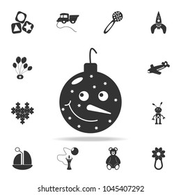 christmas ball icon. Detailed set of baby toys icons. Premium quality graphic design. One of the collection icons for websites, web design, mobile app on white background