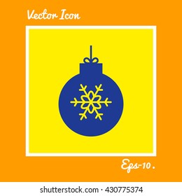 Christmas Ball Icon. Eps-10.
