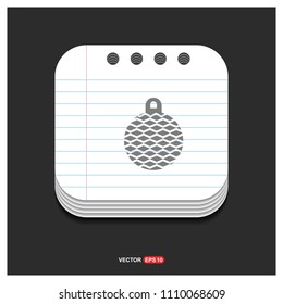Christmas Ball Icon - Free vector icon