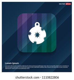 Christmas Ball Icon - Free vector icon
