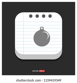 Christmas Ball Icon - Free vector icon