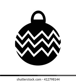 Christmas ball Icon illustration design