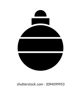 christmas ball icon or logo isolated sign symbol vector illustration - high quality black style vector icons
