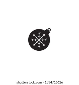 Christmas ball icon on a white background