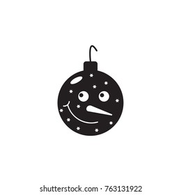 christmas ball icon. Toy element icon. Premium quality graphic design icon. Baby Signs, outline symbols collection icon for websites, web design, mobile app on white background