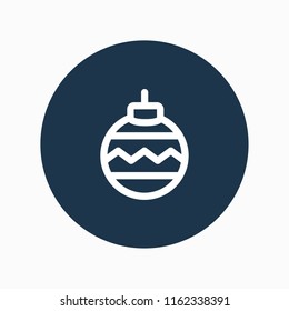 Christmas ball icon vector