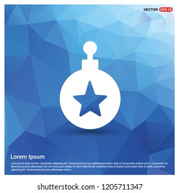 Christmas ball icon - vector icon