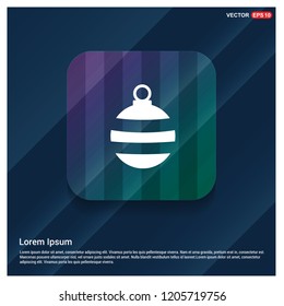 Christmas Ball Icon - vector icon