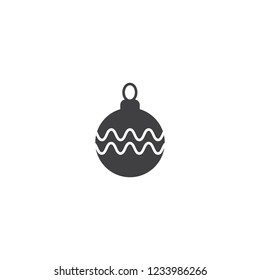 Christmas ball icon vector