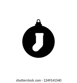 Christmas ball icon. Vector icon