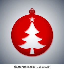Christmas Ball Icon, Vector