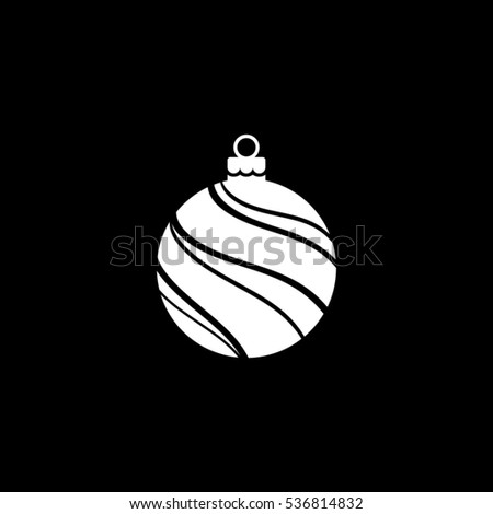 Christmas ball icon vector