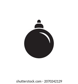 plantillas de diseño de vectores de iconos de bola de navidad